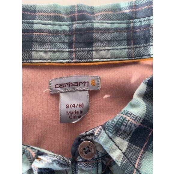 Carhartt Force button down plaid women's shirt size small - Picture 12 of 12